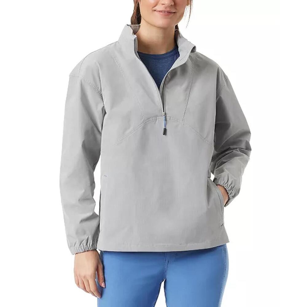 BASS OUTDOOR Women's Ripstop Stow-able Half-Zip Jacket
